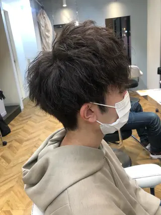 パーマ メンズ ヤマダ タケトのヘアスタイル