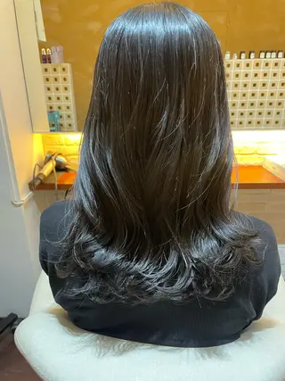 セミロング カラー CoCooN 店長 さのえみのヘアスタイル