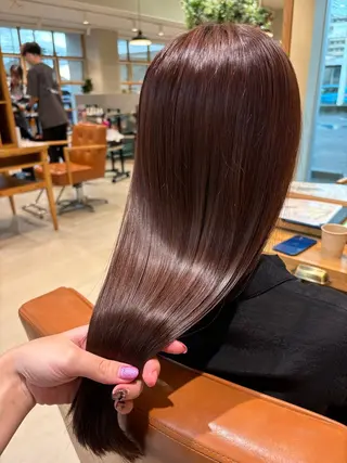 ロング 透明感カラー⭐️🌈 野村玲美のヘアスタイル