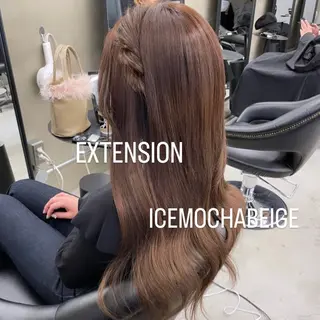 ロング カラー エクステ🩵ブリーチ 韓国ヘア🩵KAEのヘアスタイル