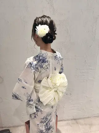 ♛︎ きっか ♛︎ ヘアアレンジ🩵のヘアスタイル