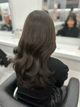 ロング カラー パーマ ヘアアレンジ メンズ キッズ ♥️韓国ヘア レイヤー♥️ゆりのヘアスタイル