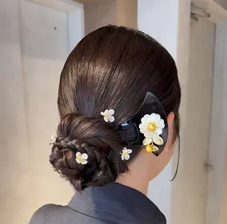 ヘアアレンジ YUKI🎀透明感 カラー/暗髪艶カラーのヘアスタイル