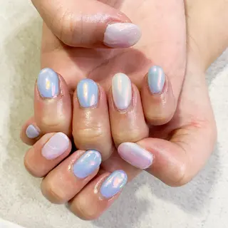 ネイル ゴテゴテ💙ワンホン リオナのネイルデザイン