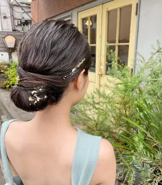 ミディアム ヘアアレンジ KURIA‪‪*⋆ஐ ブリーチ/韓国ヘアのヘアスタイル