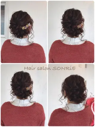 ミディアム パーマ ヘアアレンジ メンズ 美容室 ソンリエのヘアスタイル