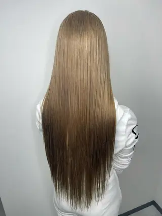 ロング カラー &chaLme   心斎橋所属・emi/髪質改善/ 韓国風/艶カラーのヘアスタイル