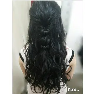 ロング ヘアアレンジ fun./ヘアセット /エクステ/着付のその他イメージ