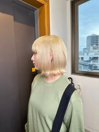 ショート カラー 大阪ウルフカット ハッシュカットのヘアスタイル