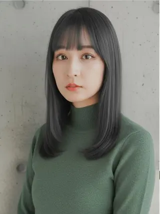 セミロング カラー トップスタイリスト 桂　嵩太のヘアスタイル