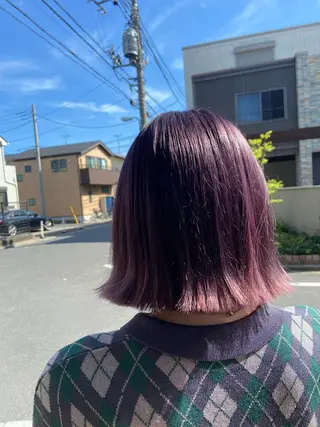 ショート カラー 🪼高評価🪼 💎柴崎の藤咲💎のヘアスタイル