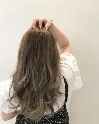 ロング カラー 松本 潔樹のヘアスタイル