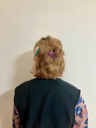 ミディアム ヘアアレンジ 清水 美香のヘアスタイル