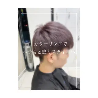 ショート カラー PLUSONE美容室所属・藤本 悠雅のヘアスタイル