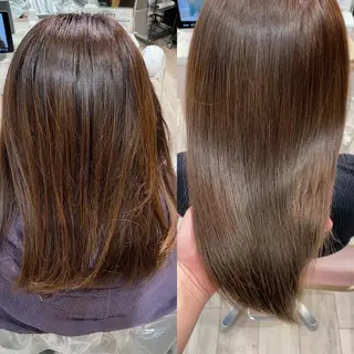 セミロング On所属・顔まわりカット🌟 くびれヘア/寺門遥輝のヘアスタイル