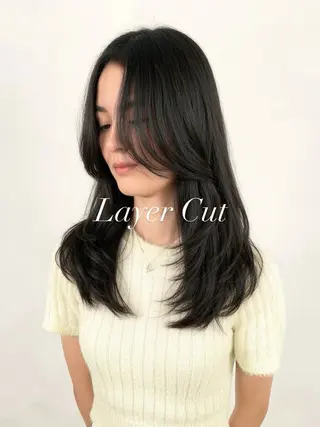 ロング ANFINI所属・さくら/ カラー/縮毛矯正のヘアスタイル