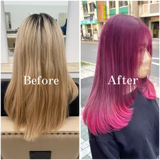 ロング カラー ムラ修正/ ハイトーン💖Riaのヘアスタイル