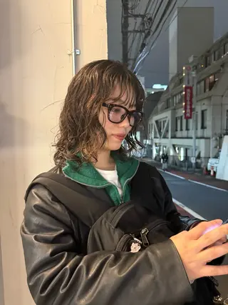 ミディアム パーマ パーマ/ボブ /レイヤー チヒロのヘアスタイル