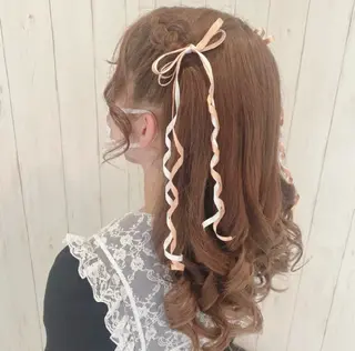 セミロング ヘアメイク/着付 AYAKAのヘアスタイル