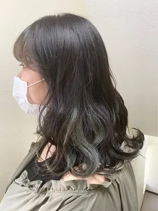ロング カラー パーマ ヘアアレンジ メンズ キッズ ネイル マツエク・マツパ 女性専用サロン梅田 髪質改善カラーakiのヘアスタイル