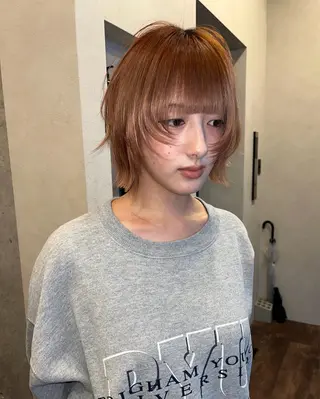 ミディアム NANA/ 暖色カラー/ボブのヘアスタイル