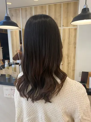 ロング コテ巻き風パーマ✨ かつみのヘアスタイル