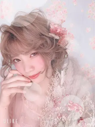 ロング ヘアアレンジ Achieve 三ノ宮のヘアスタイル