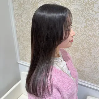 ロング パーマ 暖色系カラー🍊 オオネヨシナリのヘアスタイル