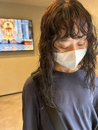 ミディアム パーマ ナカジマ ナナのヘアスタイル