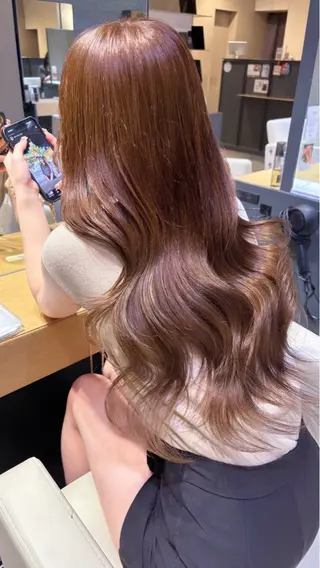 ロング カラー 柿田人和/レディース 💫カットモデル✨のヘアスタイル