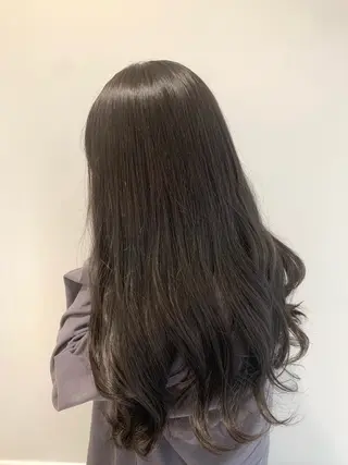 ロング カラー 松浦ゆずき 韓国/ 診断/ダウンパーマのヘアスタイル