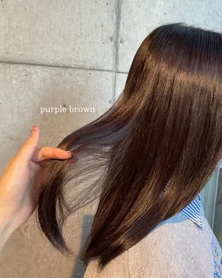 カラー LONESS GINZA所属・FUJIIKANON /ケア‪透明感カラーのヘアスタイル