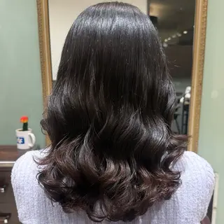 ミディアム パーマ 韓国風/コテ巻き風 パーマ/るい🌿のヘアスタイル