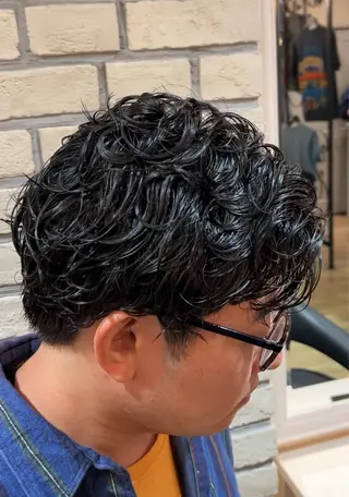 ショート パーマ メンズ ✂️ゲンキ メンズパーマ✂️のヘアスタイル