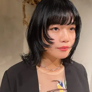 ミディアム カラー RorriM natsuのヘアスタイル