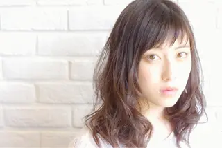 セミロング hair create Conté所属・富岡 俊行のヘアスタイル