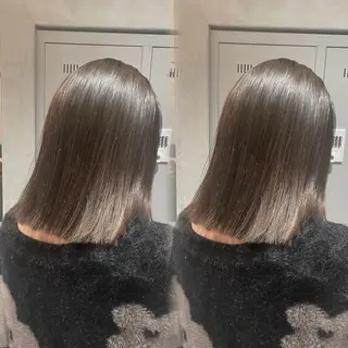 ミディアム 加藤 未夢のヘアスタイル