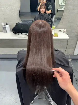 ロング カラー 【柏】美髪矯正× ハイトーン💫だいちのヘアスタイル