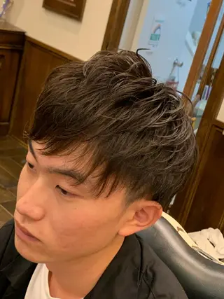 ショート メンズ ヒロ銀座 バーバーショップ神楽坂所属・ひらお あおとのヘアスタイル