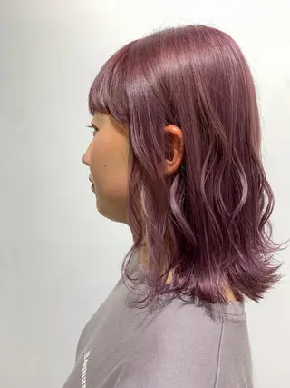 ミディアム カラー 福吉 雛乃のヘアスタイル