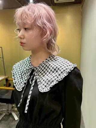 カラー 海外レイヤー/ ブロンドKazuhaのヘアスタイル