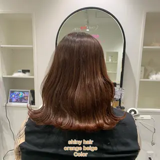 ミディアム カラー 艶髪レイヤー上田 紗也🇰🇷💗のヘアスタイル