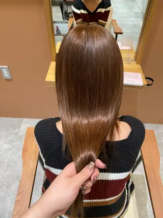 セミロング カラー 藤野 凪沙のヘアスタイル