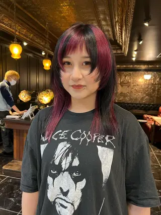 セミロング カラー haco＋所属・圧倒的デザイン力 店長🎨RENAのヘアスタイル