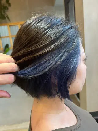 ショート カラー SHINYA シンヤヘアーズのヘアスタイル