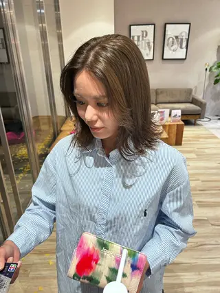 セミロング 似合わせカラーカット / パーマ/Rinoのヘアスタイル