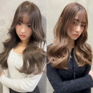 セミロング カラー Grow by NYNY 打越裕樹のヘアスタイル