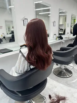 ロング カラー ガーリー♡女の子っぽ ヘア♡ピンクカラー♡のヘアスタイル