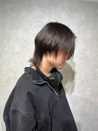 メンズ センターパート/眉毛 メンズカットNEXTのヘアスタイル