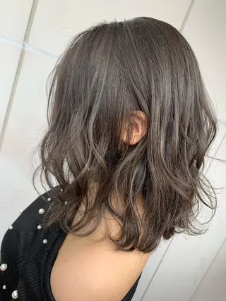 ミディアム カラー 髪質改善will hairdesignのヘアスタイル